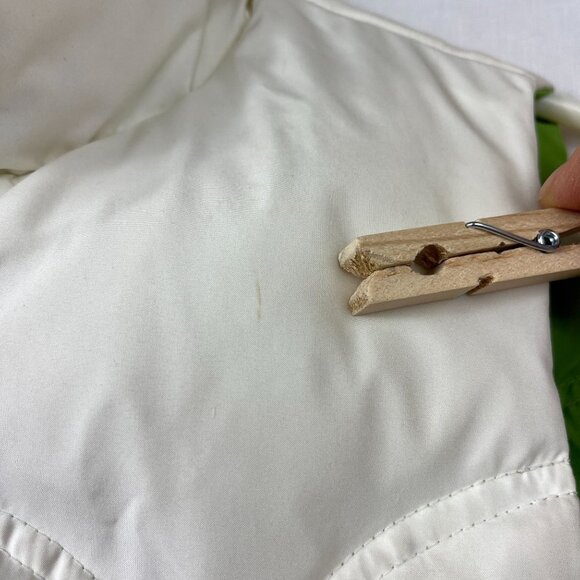 American Eagle Down Fill Reversible Puffer Vest Women S Y2K Kelly Green Rave AEO - Picture 14 of 16